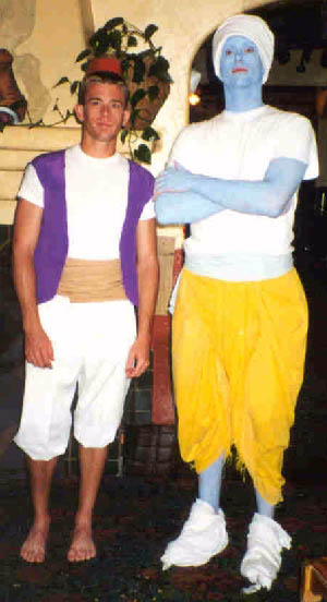 mystery costume ideas - Carleen's photo of Aladdin and his Genie