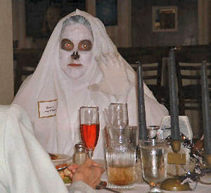 Debbie's ghost photo at her Celebrity Celebrations party