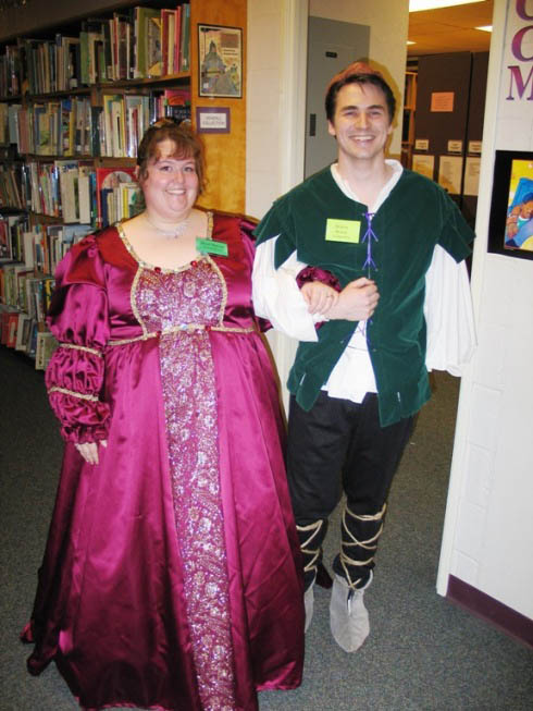 a photo from a library mystery party game