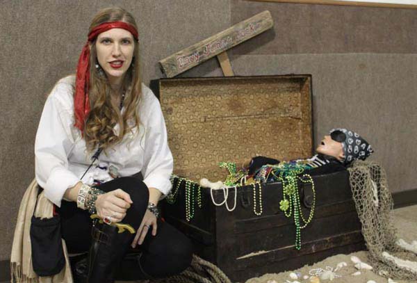 Pirate chest photo at a pirate party