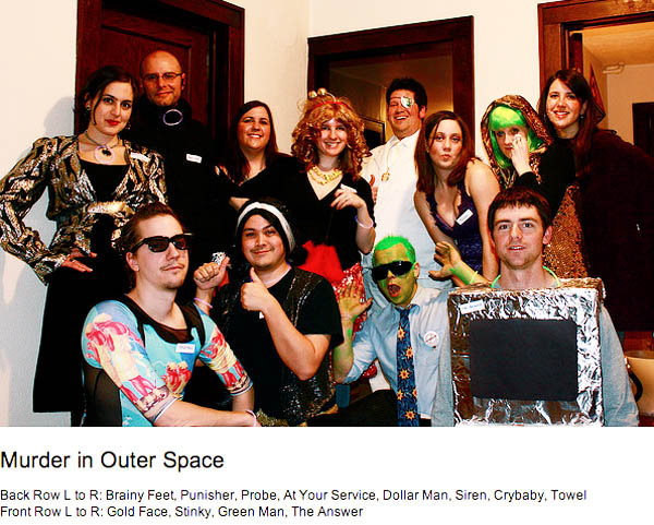 Murder In Outer Space scifi party photo