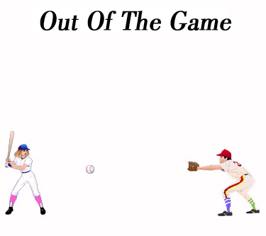 Out Of The Game baseball party image